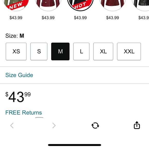 NWT Faux Leather Jacket Moto Zipper Sleeve Women’s M - Picture 3 of 10